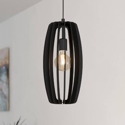 EGLO Lampa wisząca Bajazzara, możliwość ściemniania, czarny, salon