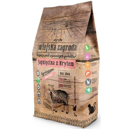 Wiejska Zagroda Jagnięcina z krylem dla kota 5kg