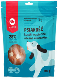 MACED Psiakość Kostki wapienne oblane kurczakiem 500 g