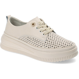 Beżowe Półbuty Artiker Stylowe Obuwie Damskie