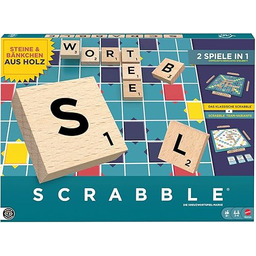 Mattel Games Scrabble gra planszowa, klasyczna rodzinna gra
