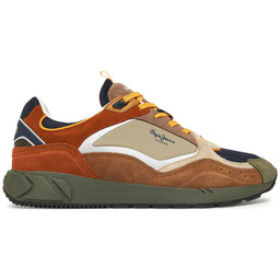 Sneakersy Pepe Jeans Marlon Sports M PMS600002 Brązowy