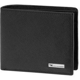 Portfel męski mały skóra saffiano na karty slim