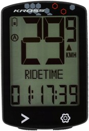 Bezprzewodowowy licznik rowerowy KROSS 19 funkcji, USB KRC