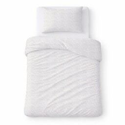 Karo Pościel z kory 140x200 biała w drobne