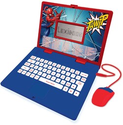 Lexibook, Spider-Man, Edukacyjny i Dwujęzyczny Laptop Angielski/Polski, Zabawka