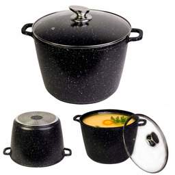 Garnek Tradycyjny Aluminiowy Granitowy Garnki Z Pokrywką Indukcja