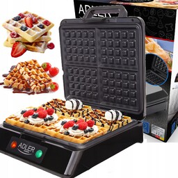 Gofrownica Adler 1500W na 4 gofry XL 1500