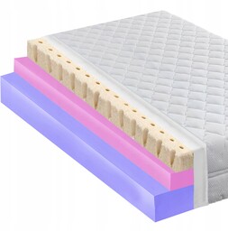 Materac 110x200 ortopedyczny dwie twardości 11cm twardy wytrzymały