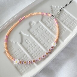 Pakamera Charms do telefonu GOOD VIBES peach