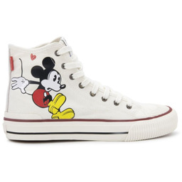 Damskie trampki MoaConcept Mickey Mouse białe