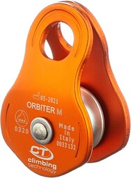 Climbing Technology Uniseks Orbiter M Bloczek, Srebrny/Pomarańczowy, Rozmiar