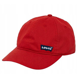 Levi''S Dziecięca Czerwona Czapka Z Daszkiem Bawełniana Jsa