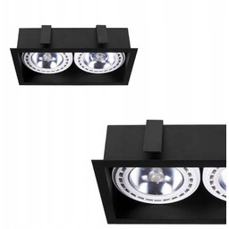 Oprawa wpuszczana Mod Black II podtynkowa czarna gwint