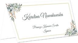 Winietki personalizowane składane na I Komunię Świętą -