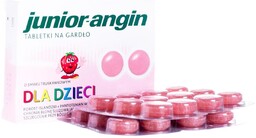 Junior-angin na gardło dla dzieci o smaku truskawkowym,