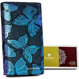 Damski portfel skórzany Peterson na prezent pojemna portmonetka