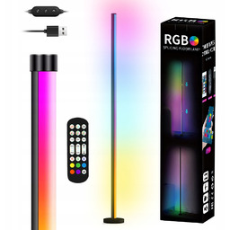 Lampa Stojąca Podłogowa Narożnikowa Led 3D Narożna Lampka