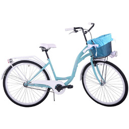 Rower miejski damski damka KOZBIKE 28'' morsko-biały