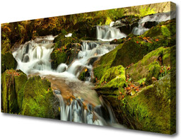 Obraz Canvas Wodospad Skały Nature