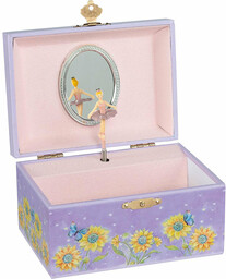 Pozytywka dla dzieci szkatułka z baletnicą Słoneczniki 15565