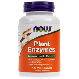 Suplement diety, Now Foods, Plant Enzymes, 120 kapsułek