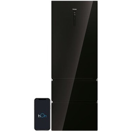 HAIER Lodówka HTW7720DNGB No Frost 200.6cm 3D Czarne