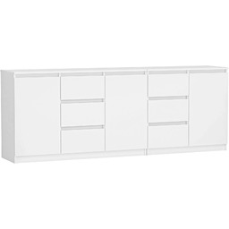 Edinos Biała długa komoda 200 cm S3-S94
