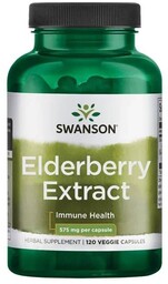 Swanson Czarny Bez ekstrakt 575mg 120kaps