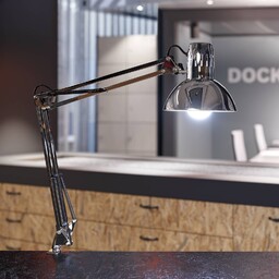 Maul Lampka z klipsem MAULstudy, chromowy / srebrny,