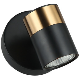 Kinkiet metalowy czarno-złoty regulowany WL-58892-1-BK-BRO z serii Elice