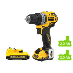 DEWALT Wiertarko-wkrętarka DCD701D2-QW zestaw akumulatorów Zyskaj