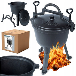 Kociołek Żeliwny garnek myśliwski na pieczonki prażonki duszonki