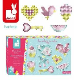 Janod, zestaw kreatywny Cudowne kryształki Naklejki