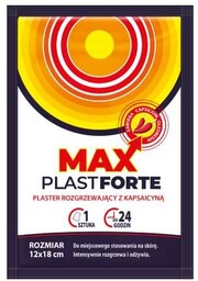 Max Plast Forte Plaster rozgrzewający z kapsaicyną 12