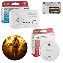 Zestaw Czujnik Tlenku Węgla Czadu Czujnik Dymu Certyfikowany