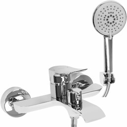 Chromowana bateria wannowa Dart Rea
