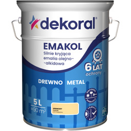 Emalia olejno-alkidowa EMAKOL Kremowy 5 l Dekoral