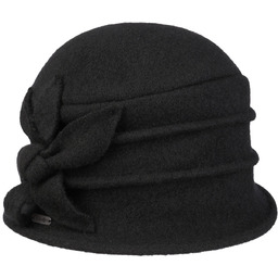 Kapelusz z Sukna Welnianego Maliva by McBURN, czarny,