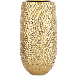 Wazon dekoracyjny ceramiczny złoty 23,5x11,5x11,5 168062