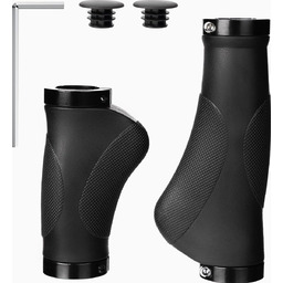 ROWEROWE ERGONOMICZNE ANTYPOŚLIZGOWE 222 MM GUMA ALUMINIOWA SZEROKIE