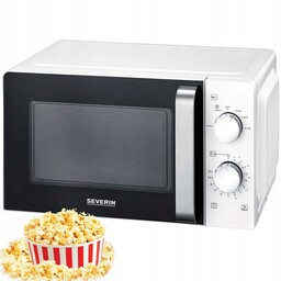 Kuchenka Mikrofalowa 17L Biało Czarna Timer 700W Severin