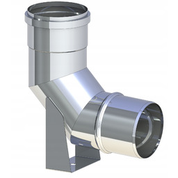 Kolano z podparciem fi 80 z uszczelką 87