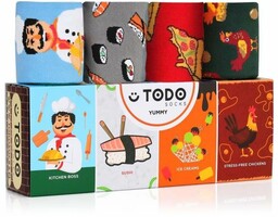Todo Socks Zestaw prezentowy kolorowych skarpet YUMMY -
