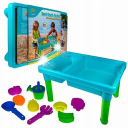 Stolik Wodny Stół Piaskownica Wiaderko Konewka 3W1 Akcesoria