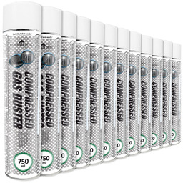 Compressed Air Duster AABCOOLING 12x 750ml Home&Office Sprężone