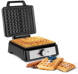 Gofrownica 2 gofry 1600W inox regulacja mocy Teesa