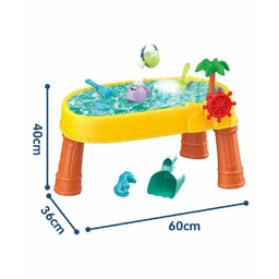 Stolik Wodny Stół Piaskownica 2W1 Do Zabawy Akcesoria