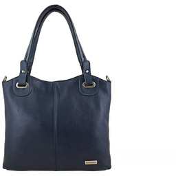 Codzienna duża torebka damska - Granatowa