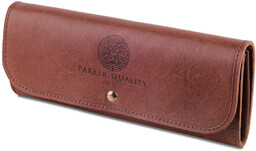 Elegancki Piórnik Skórzany - Pojemny - Parker Quality